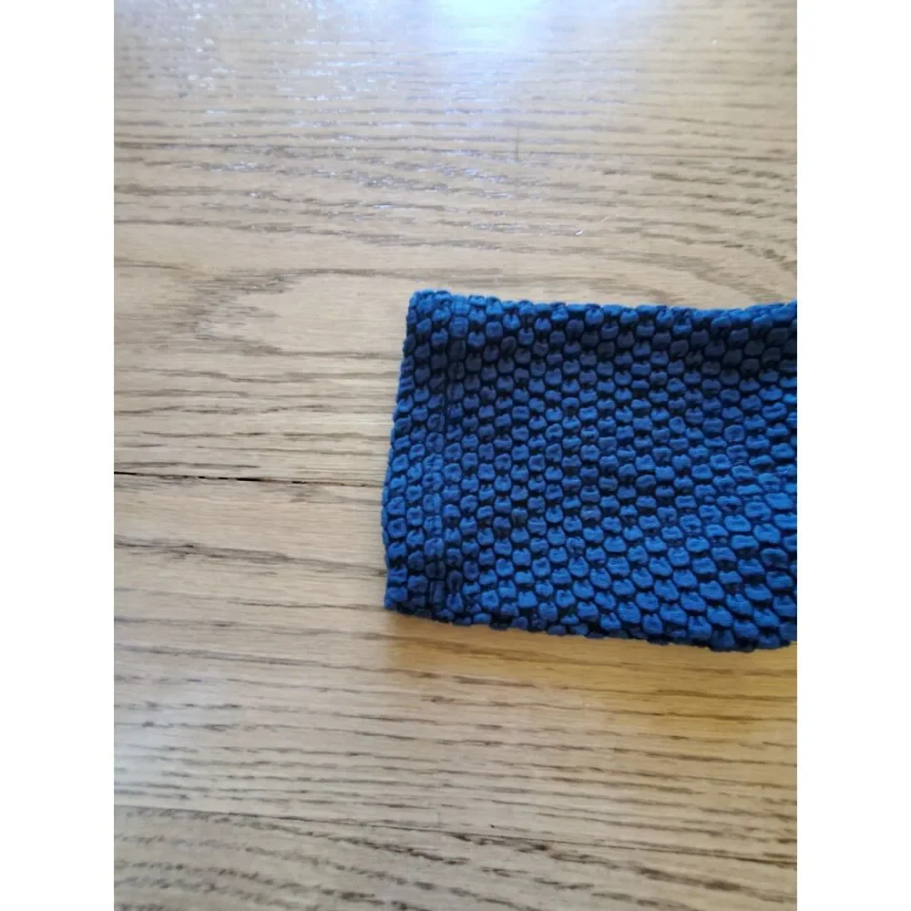 Habitat Womens M Textured Navy Long Sleeve Tunic Minimalism EUC - Picture 3 of 8